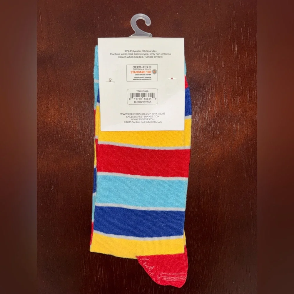 CHARMS BLOW POP NOVELTY CREW SOCKS NWT MEN’S SHOE SIZE 6-12
